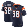 Denver Broncos Jaleel McLaughlin Navy Alternate Game Jersey product image 1, provided for visual reference and product