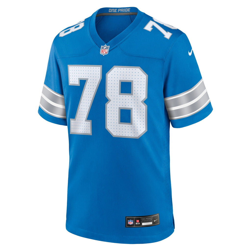 Detroit Lions Ben Bartch Blue Team Game Jersey product image 2, provided for visual reference and product detail review