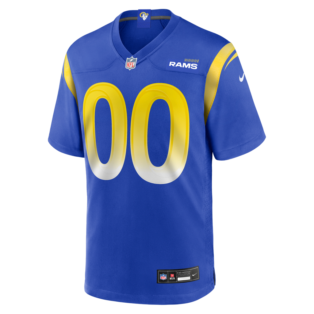 Los Angeles Rams Royal Custom Game Jersey product image 2, provided for visual reference and product detail review