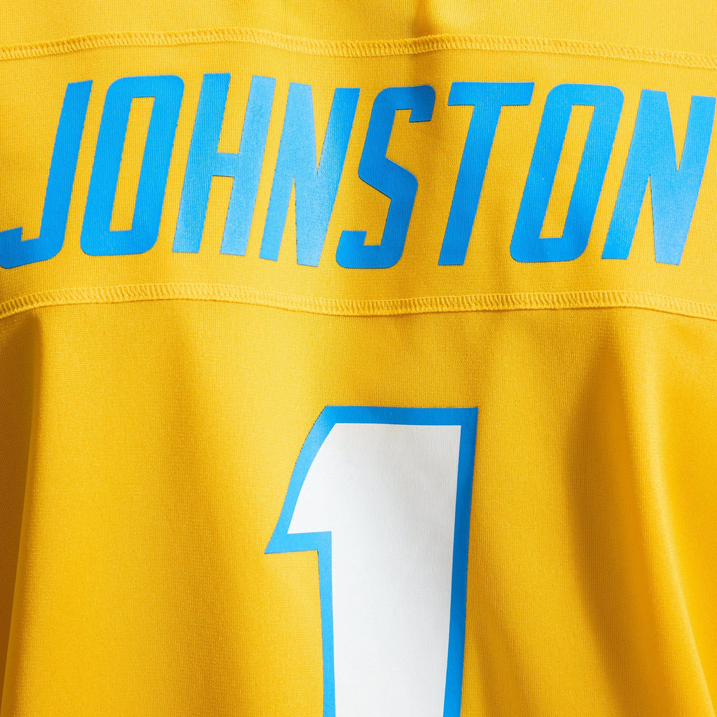 Los Angeles Chargers Quentin Johnston Gold Alternate Charger Power Game Player Jersey product image 5, provided for visual