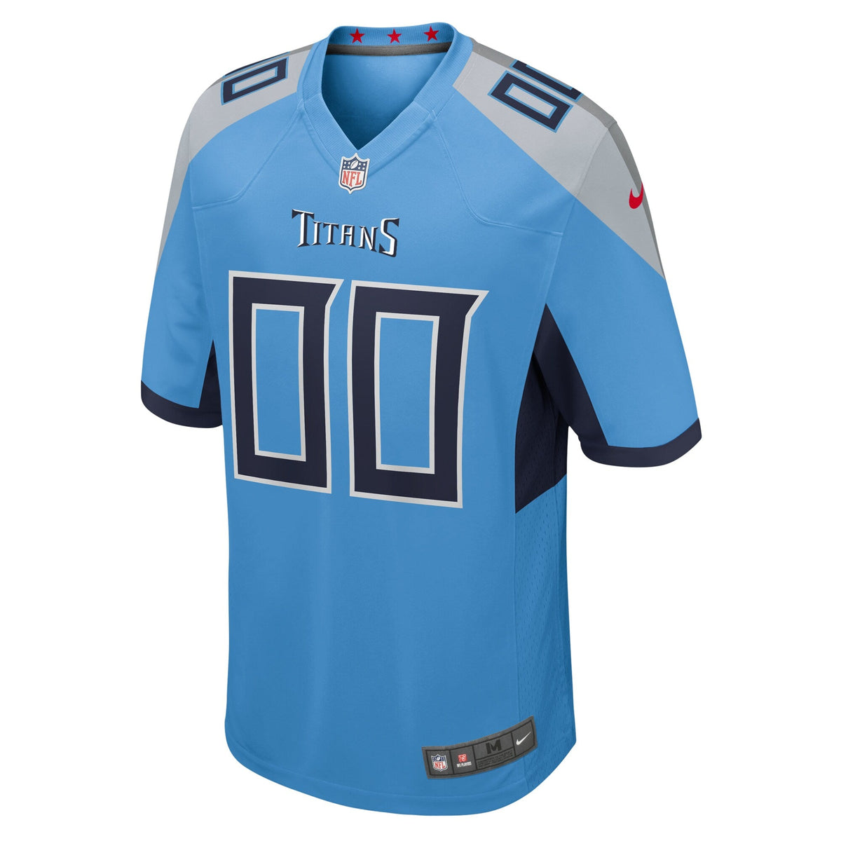 Tennessee Titans Light Blue Alternate Custom Game Jersey product image 3, provided for visual reference and product detail