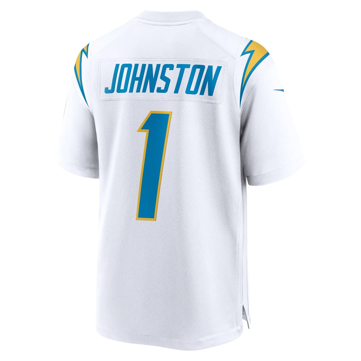 Los Angeles Chargers Quentin Johnston White Away Game Jersey product image 4, provided for visual reference and product
