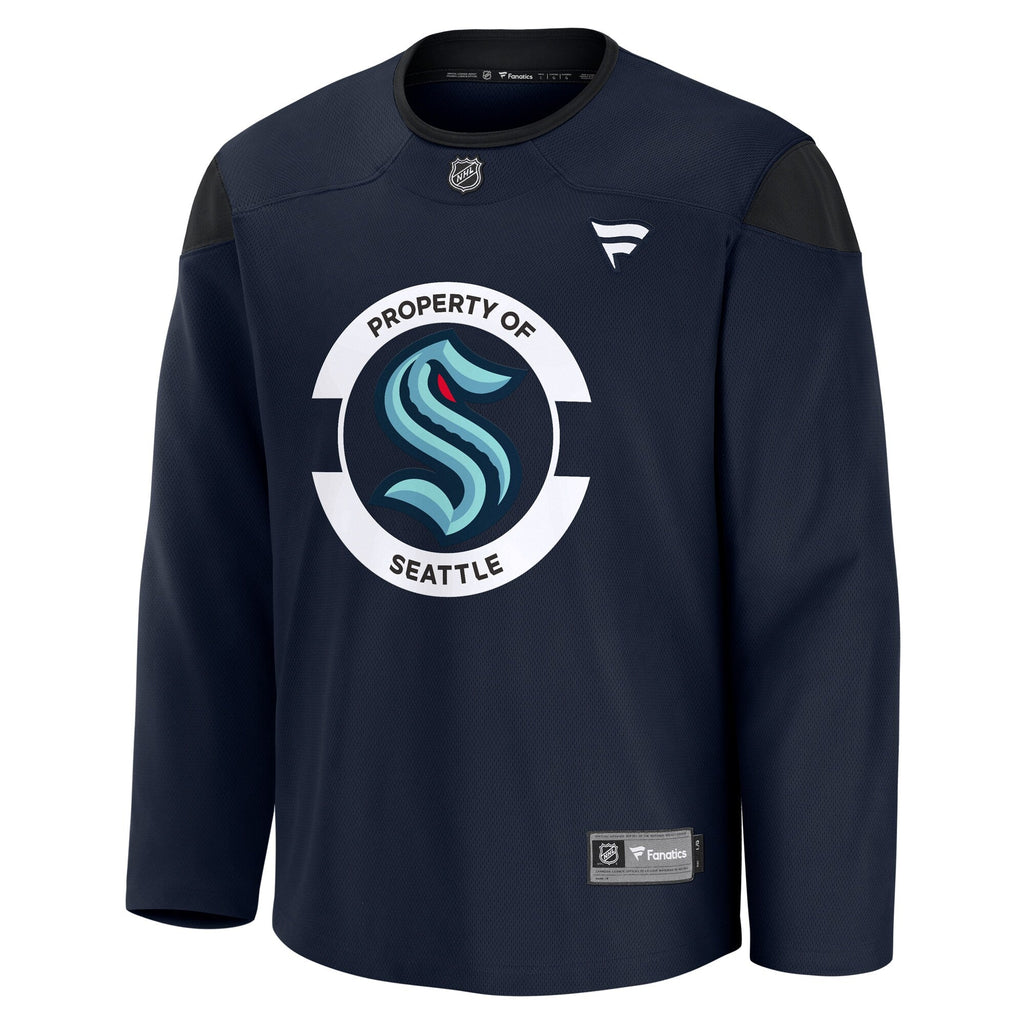 Seattle Kraken Navy Practice Jersey product image 3, provided for visual reference and product detail review