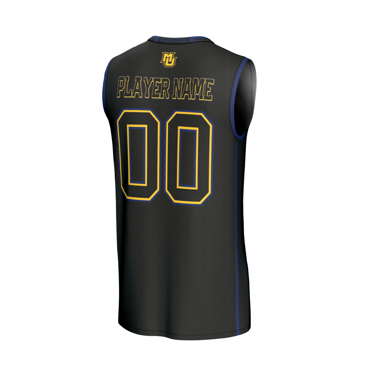 Marquette Golden Eagles Lightweight Collegiate Basketball NIL Pick-A-Player Fashion Jersey - Black product image 4, provided