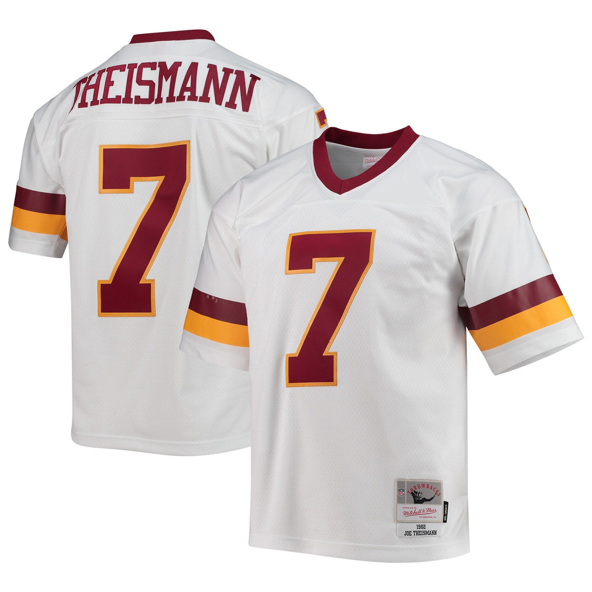 Washington Football Team Joe Theismann White Legacy Replica Jersey product image 1, provided for visual reference and