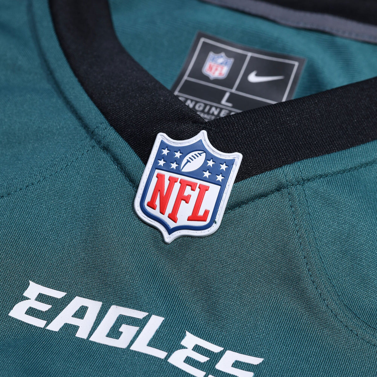 Philadelphia Eagles Midnight Green Custom Game Jersey product image 5, provided for visual reference and product detail