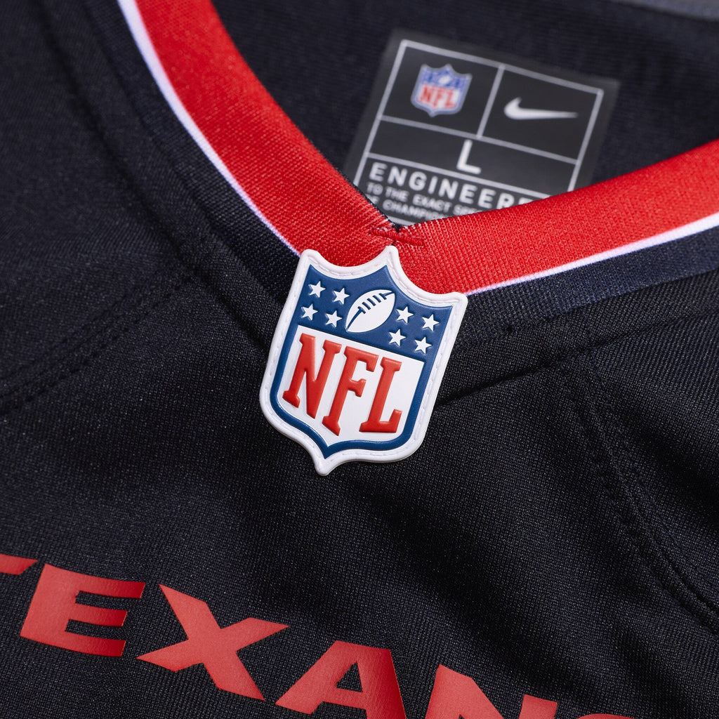 Houston Texans Justin Watson Navy Team Game Jersey product image 4, provided for visual reference and product detail review