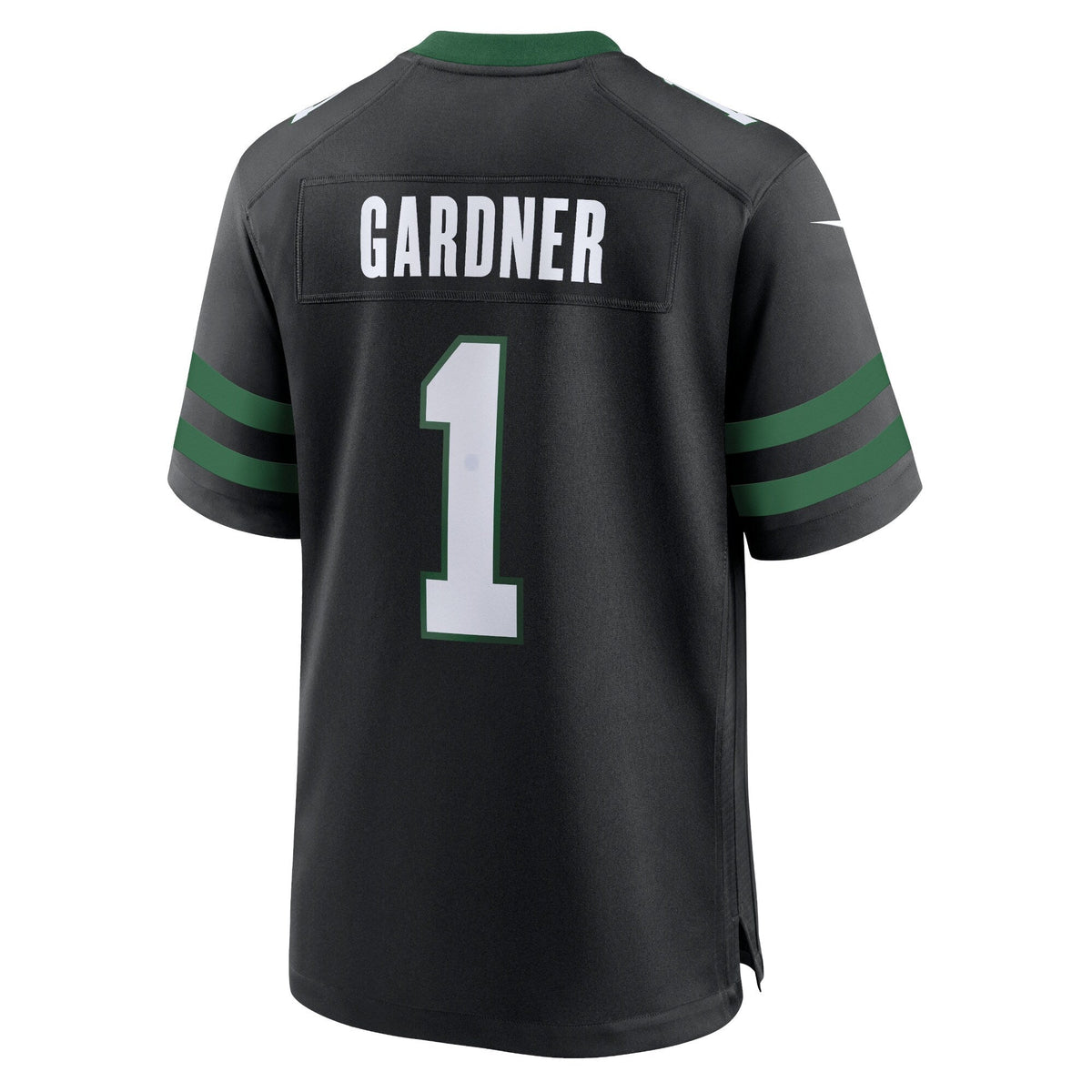 New York Jets Ahmad Sauce Gardner Legacy Black Alternate Game Jersey product image 4, provided for visual reference and