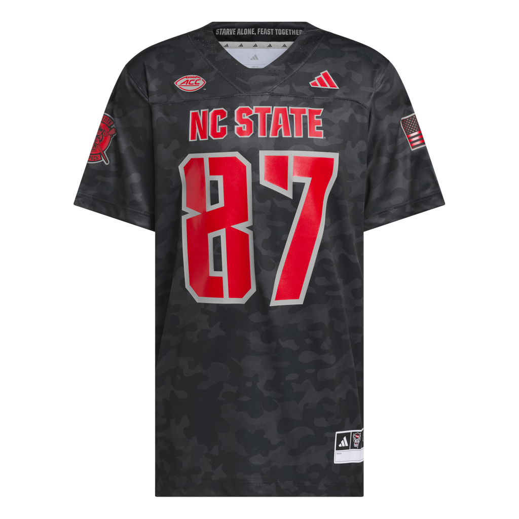 #87 NC State Wolfpack Honor & Support Premier Strategy Jersey - Black product image 5, provided for visual reference and