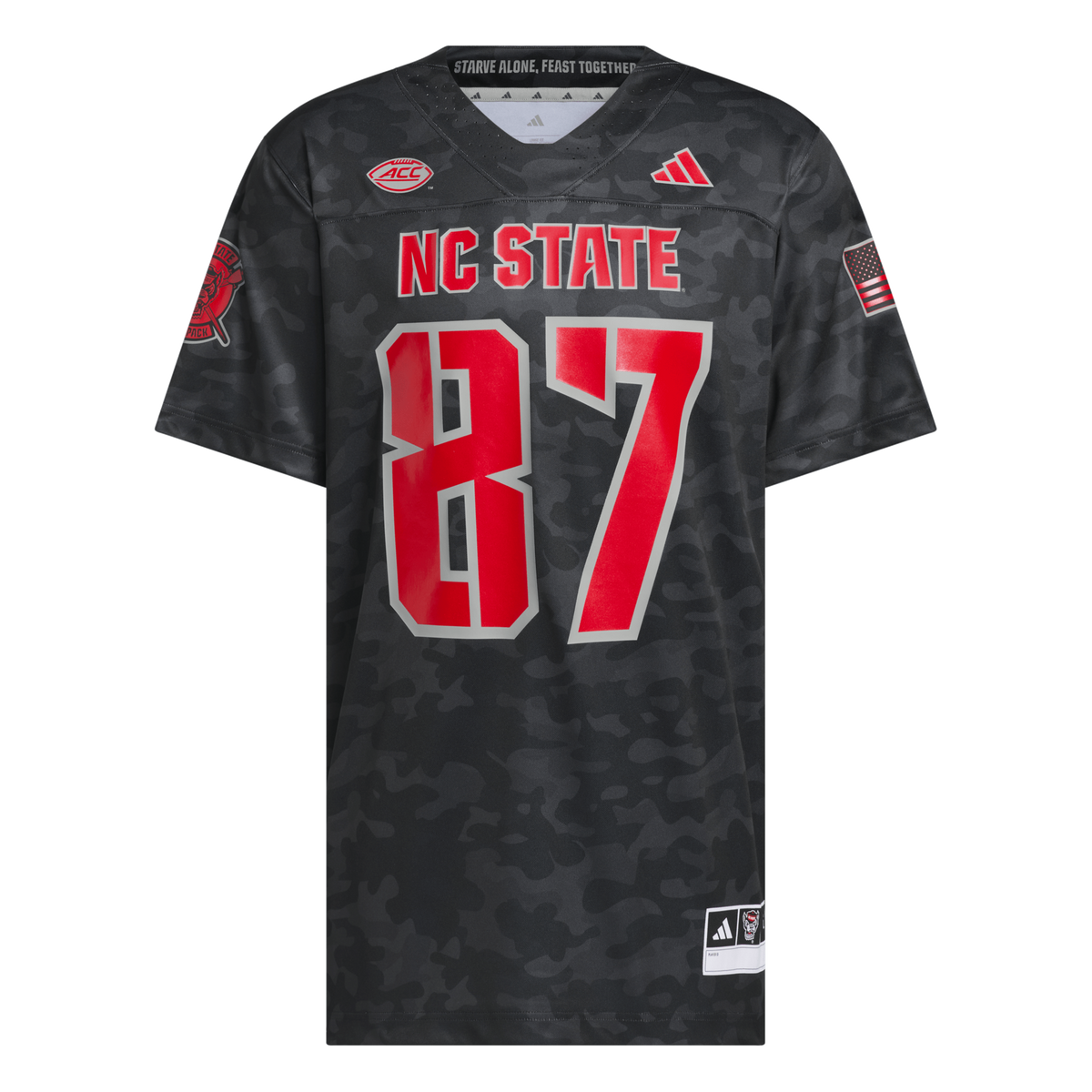 #87 NC State Wolfpack Honor & Support Premier Strategy Jersey - Black product image 5, provided for visual reference and