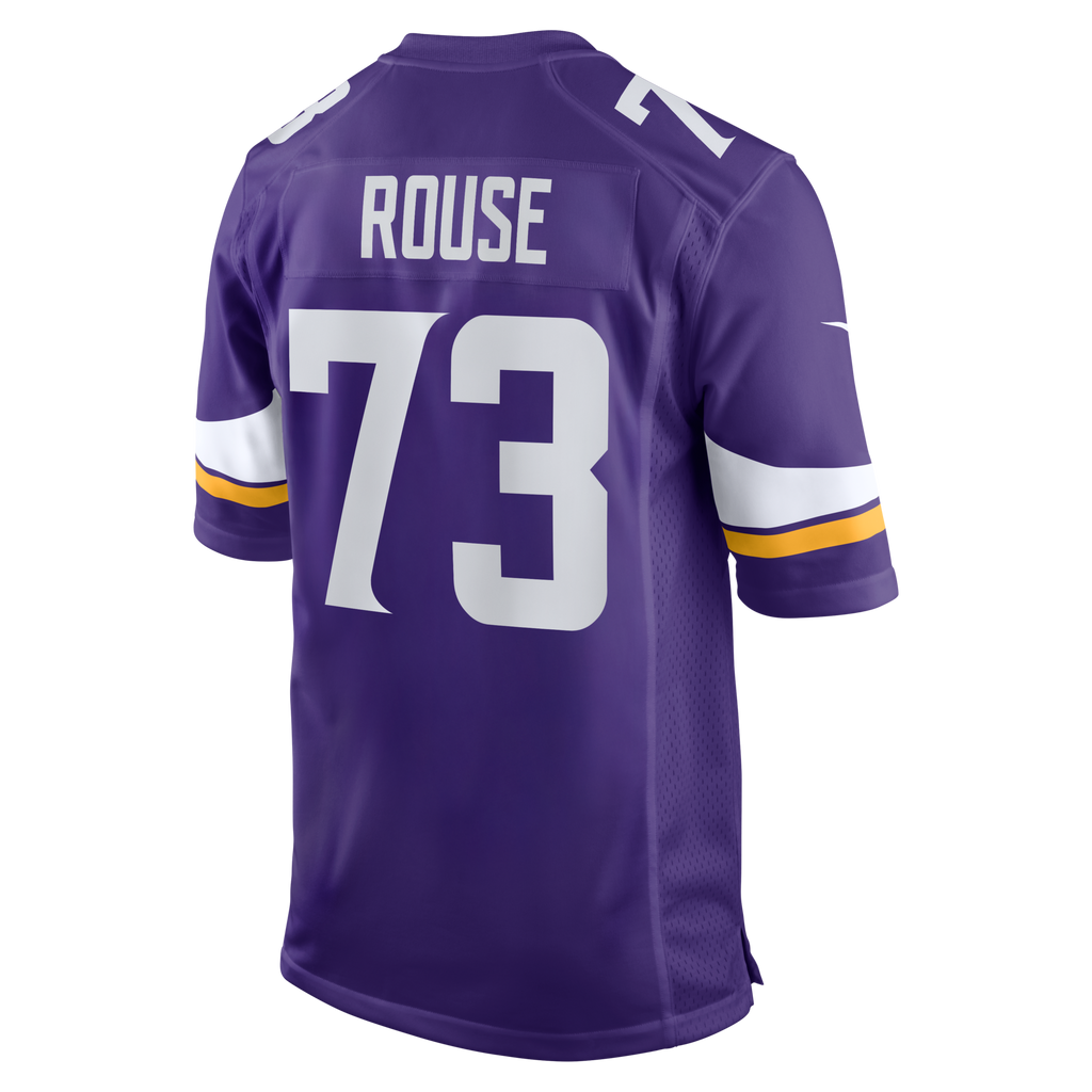 Minnesota Vikings Walter Rouse Purple Team Game Jersey product image 3, provided for visual reference and product detail