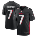 Atlanta Falcons Bijan Robinson Black Game Jersey product image 1, provided for visual reference and product detail review