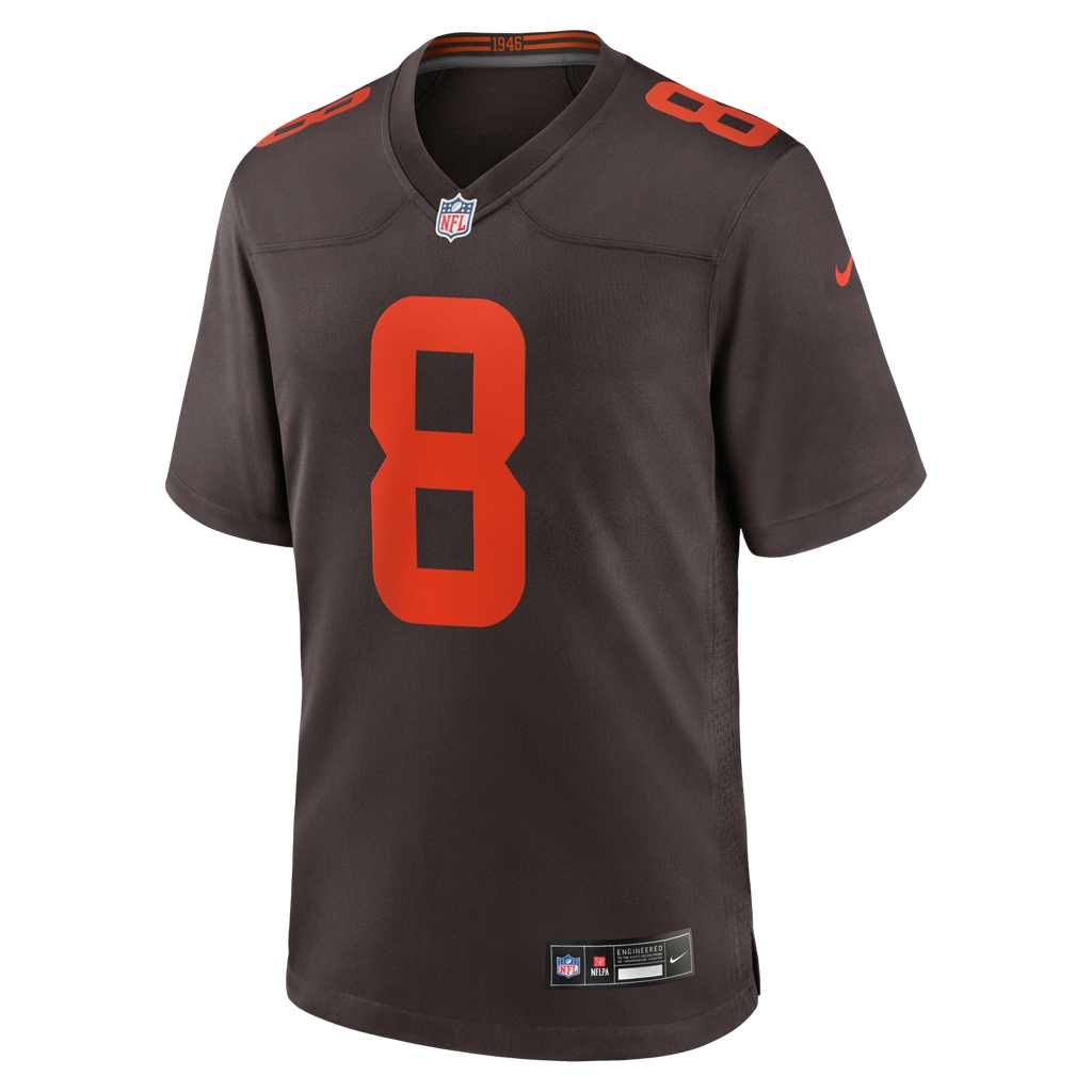 Cleveland Browns Jared Verse Brown Game Jersey product image 3, provided for visual reference and product detail review