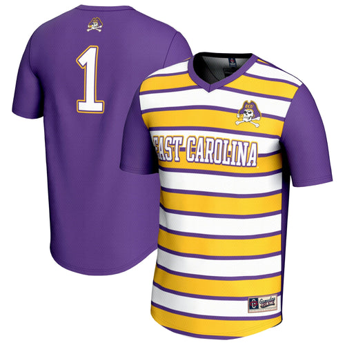 #1 ECU Pirates Lightweight Soccer Fashion Jersey - Purple product image 1, provided for visual reference and product detail