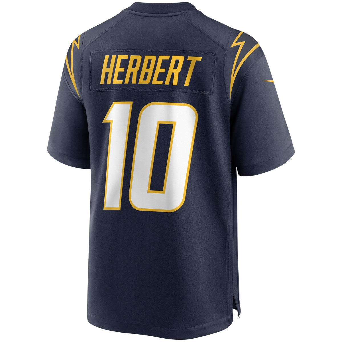 Los Angeles Chargers Justin Herbert Navy Alternate Game Jersey product image 4, provided for visual reference and product