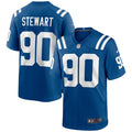 Indianapolis Colts Grover Stewart Royal Game Jersey product image 1, provided for visual reference and product detail review