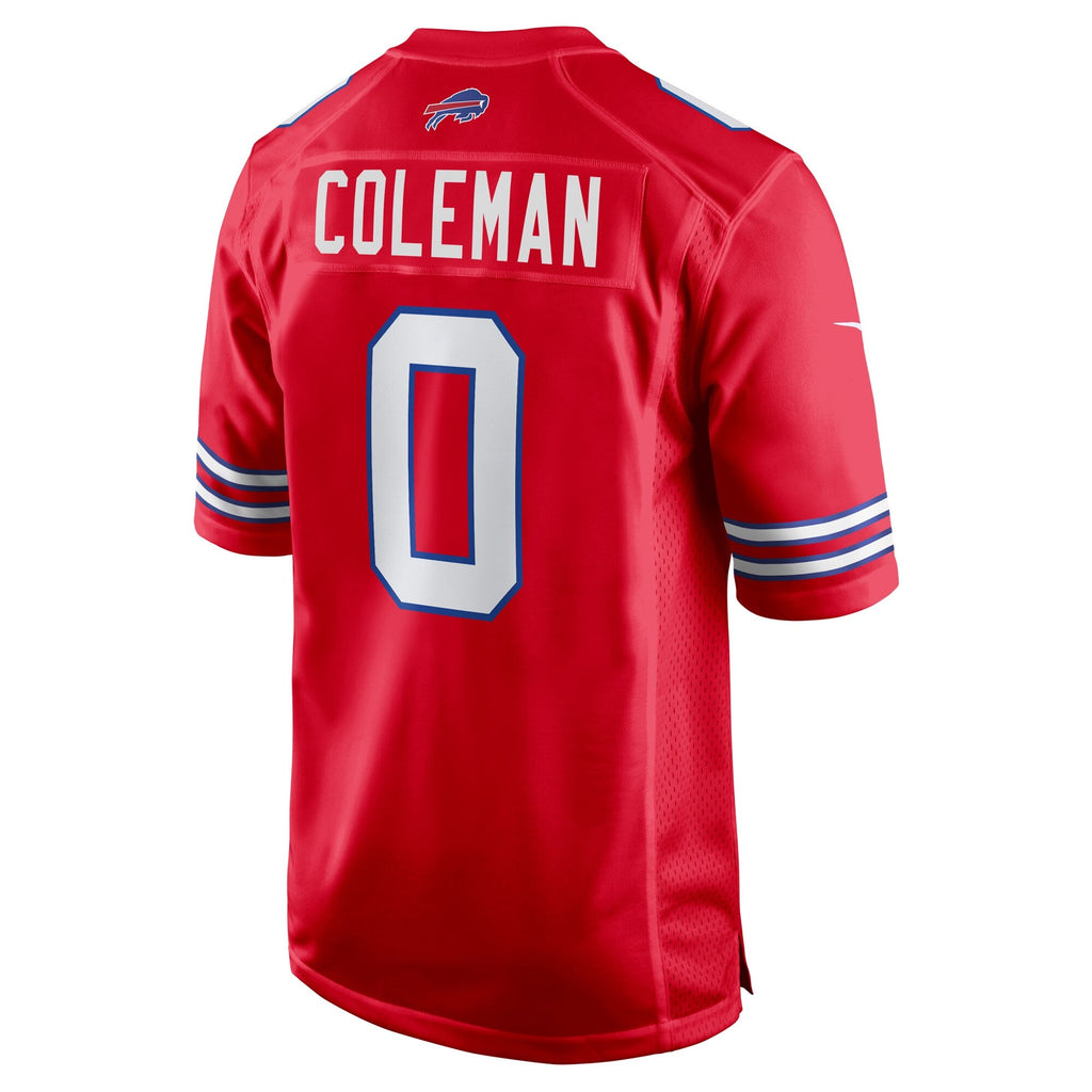 Buffalo Bills Keon Coleman Red Alternate Game Jersey product image 4, provided for visual reference and product detail review