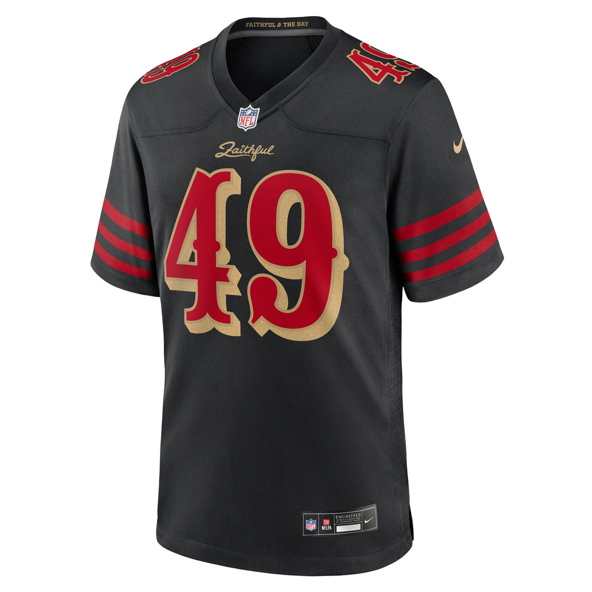 San Francisco 49ers The Faithful Black 2025 Rivalries Collection Game Jersey product image 3, provided for visual reference