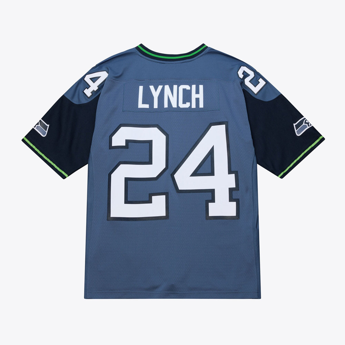 Seattle Seahawks Marshawn Lynch Blue 2010 Legacy Throwback Replica Jersey product image 3, provided for visual reference and