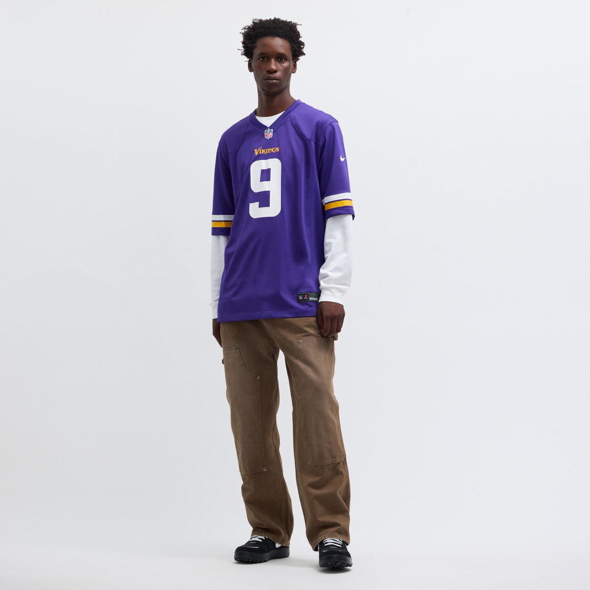 Minnesota Vikings J.J. McCarthy Purple Player Game Jersey product image 7, provided for visual reference and product detail
