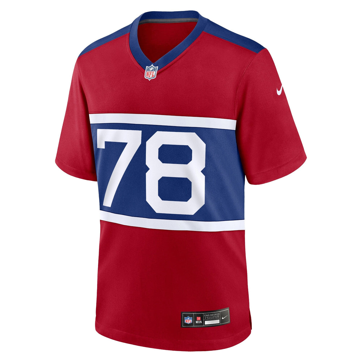 New York Giants Andrew Thomas Century Red Alternate Player Game Jersey product image 3, provided for visual reference and