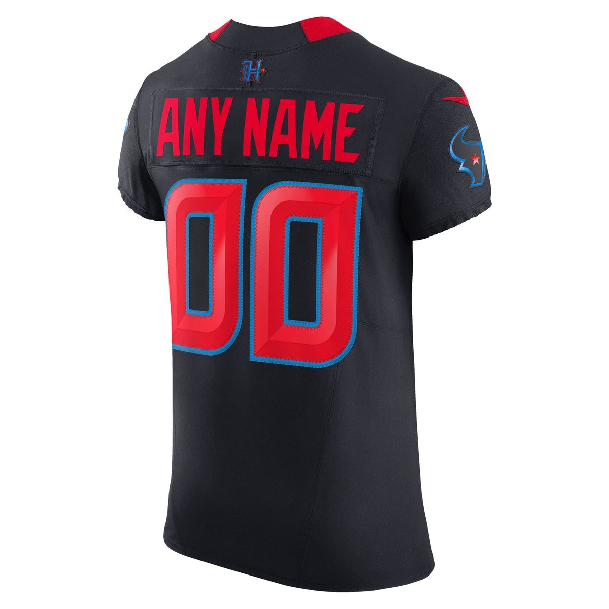 Houston Texans Navy Alternate Vapor F.U.S.E. Elite Custom Jersey product image 4, provided for visual reference and product
