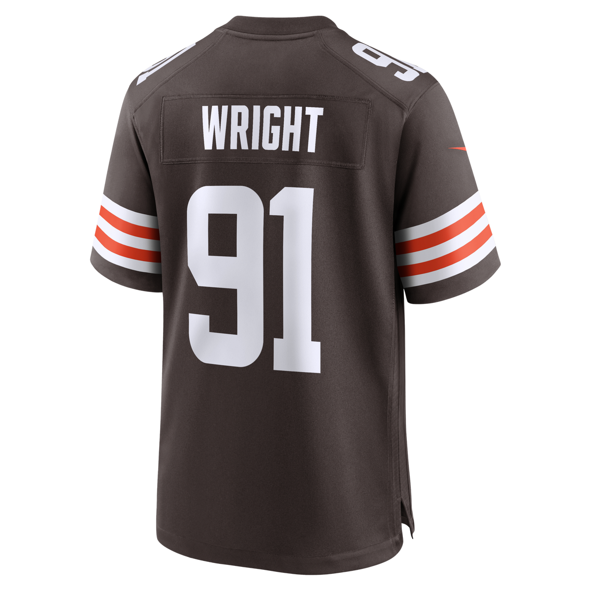 Cleveland Browns Alex Wright Brown Team Game Jersey product image 3, provided for visual reference and product detail review