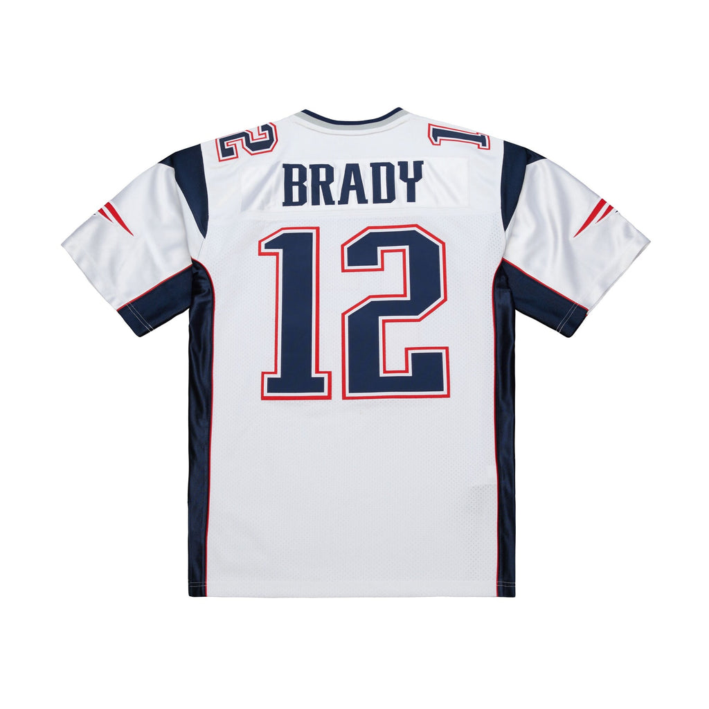 New England Patriots Tom Brady White 2000 Authentic Jersey product image 4, provided for visual reference and product detail