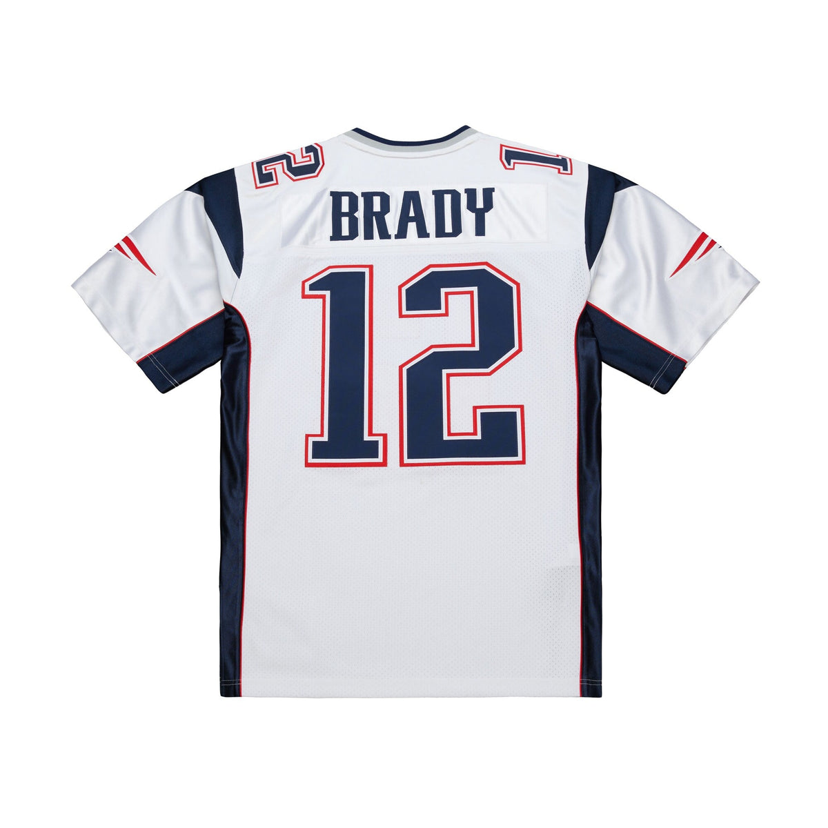 New England Patriots Tom Brady White 2000 Authentic Jersey product image 4, provided for visual reference and product detail