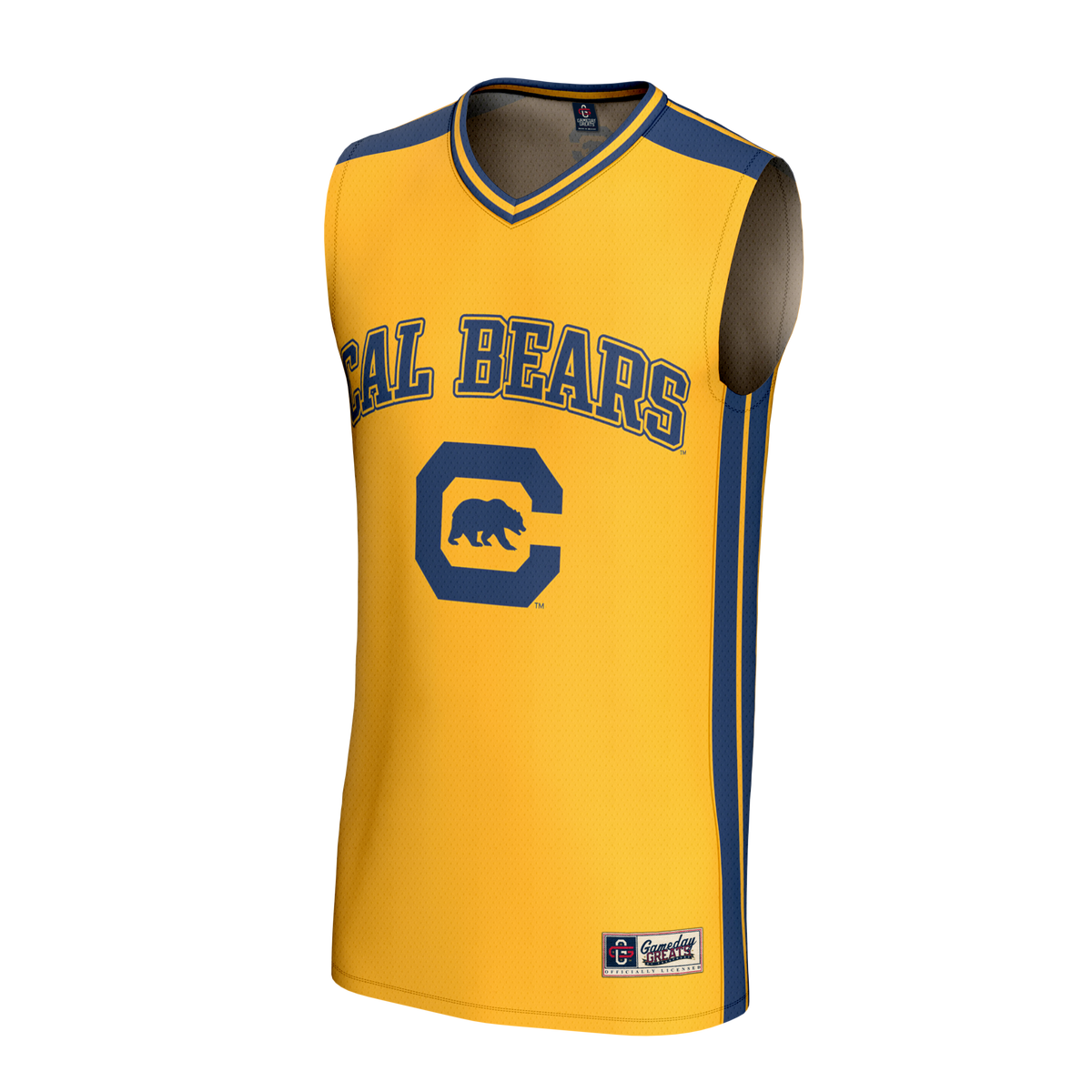 Cal Bears Lightweight Collegiate Basketball Fashion Jersey - Gold product image 3, provided for visual reference and product