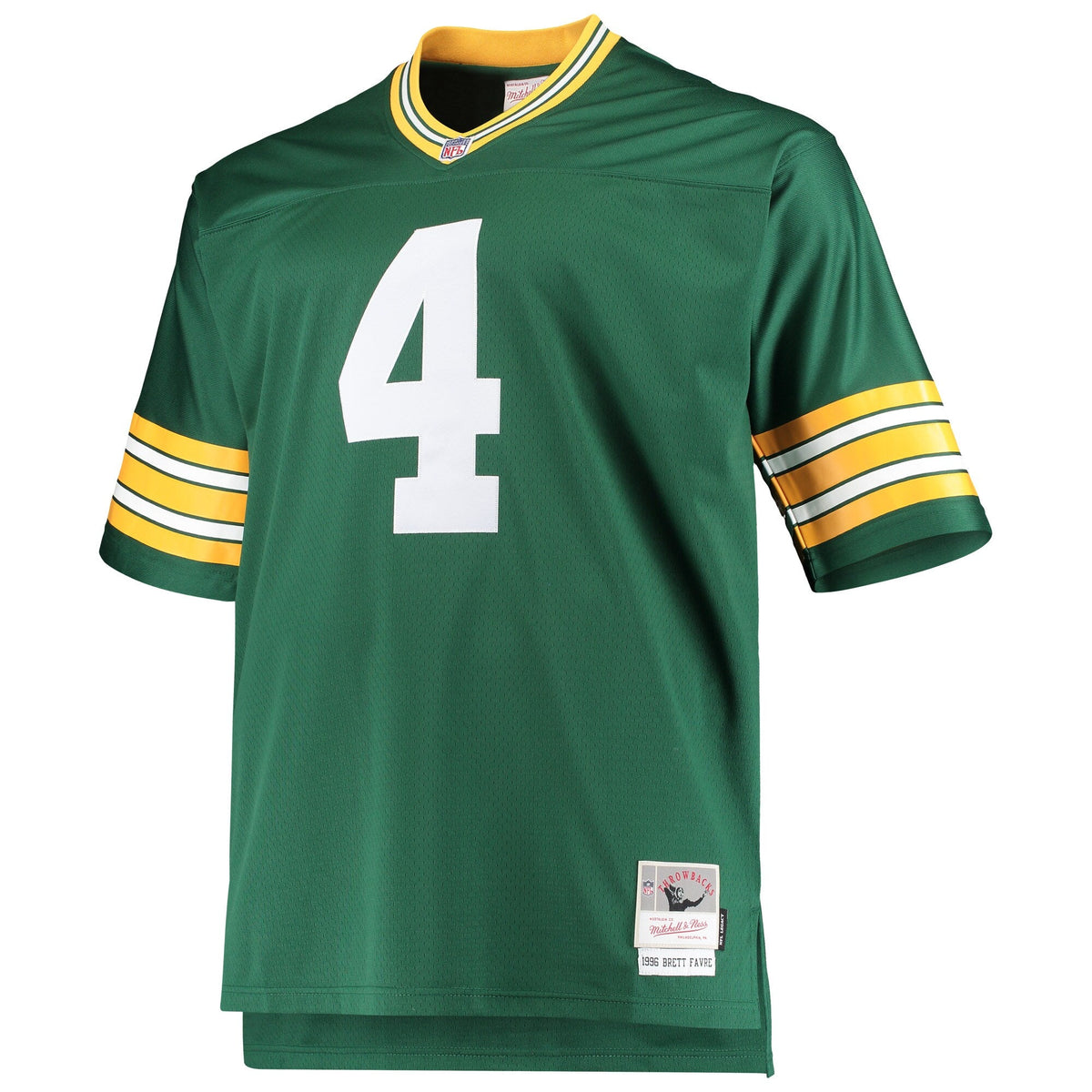 Bay Packers Brett Favre Green Big & Tall 1996 Retired Player Replica Jersey - Green product image 3, provided for visual
