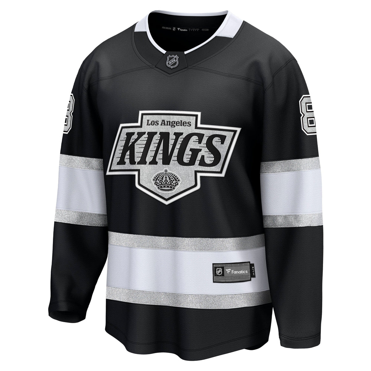 Los Angeles Kings Drew Doughty Black Home Premier Breakaway Player Jersey product image 3, provided for visual reference and