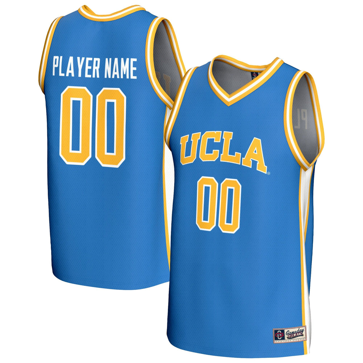 UCLA Bruins NIL Pick-A-Player Lightweight Basketball Fashion Jersey - Blue product image 1, provided for visual reference