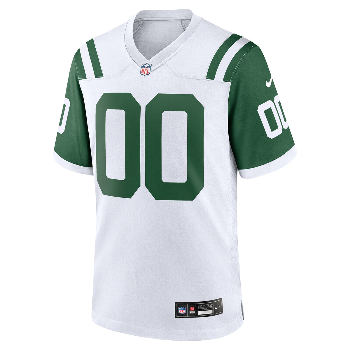 New York Jets White Classic Alternate Custom Replica Jersey product image 3, provided for visual reference and product