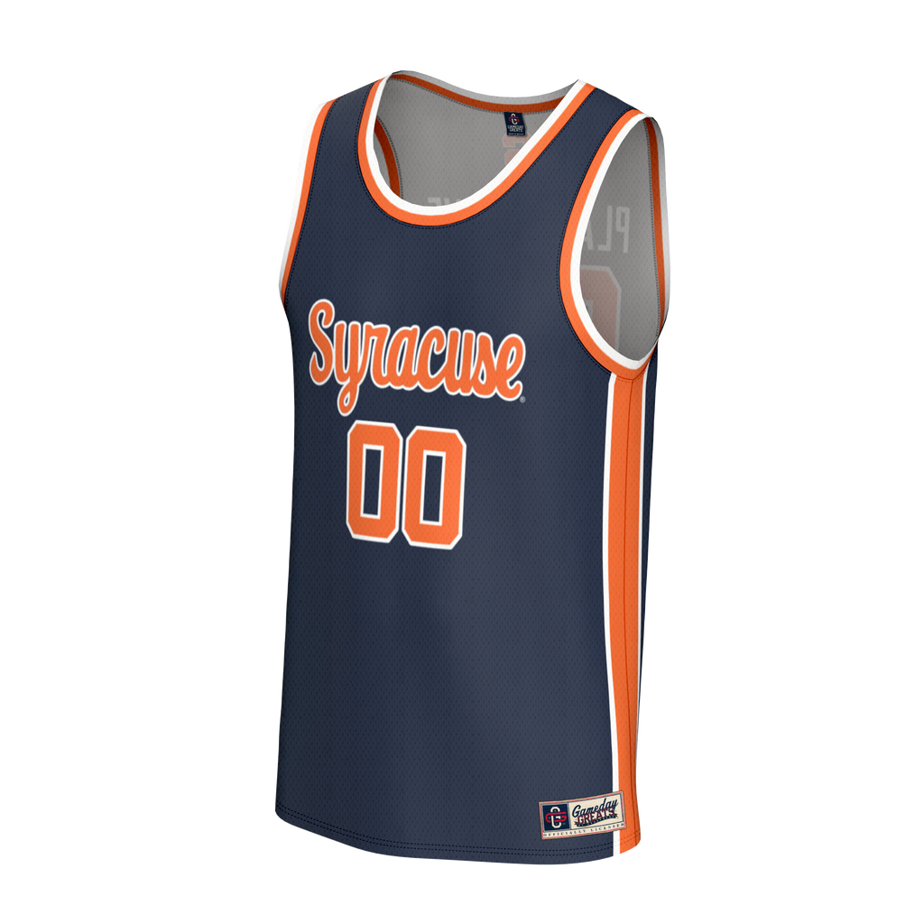 Syracuse Orange NIL Pick-A-Player Basketball Lightweight Jersey - Navy product image 3, provided for visual reference and