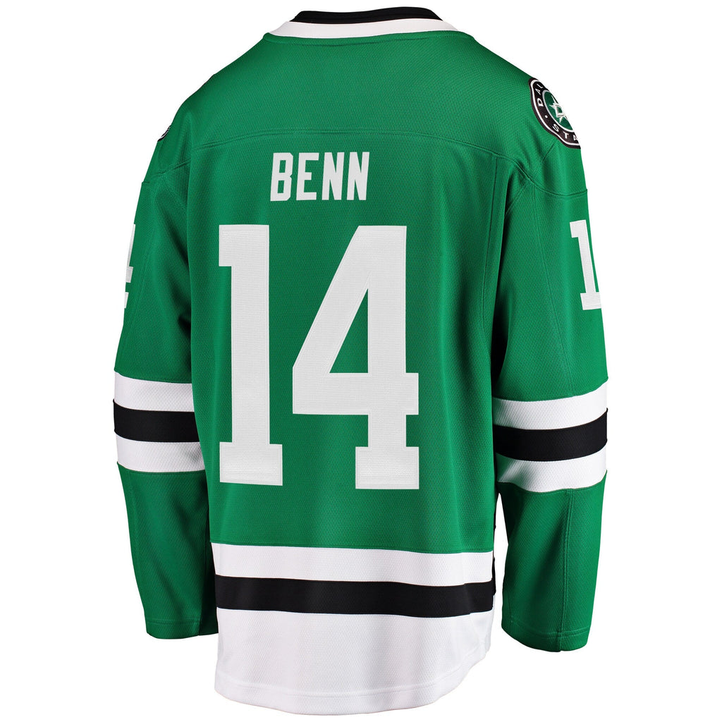 Dallas Stars Jamie Benn Green Breakaway Player Jersey product image 4, provided for visual reference and product detail