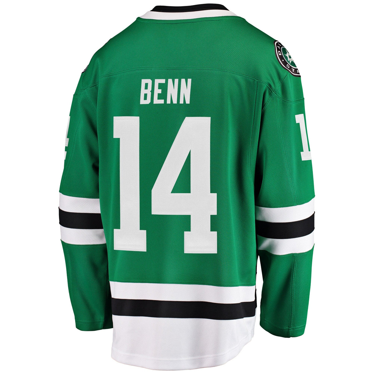 Dallas Stars Jamie Benn Green Breakaway Player Jersey product image 4, provided for visual reference and product detail