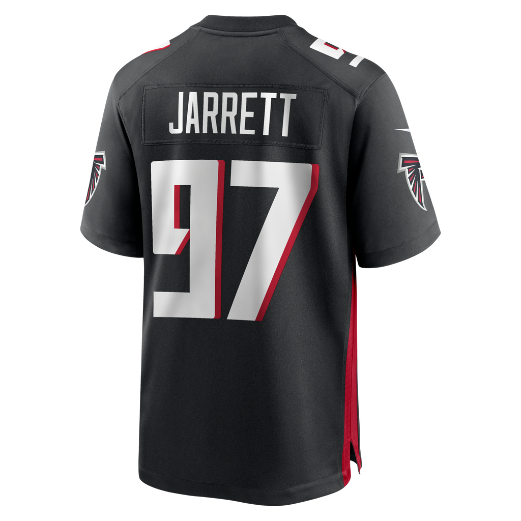 Atlanta Falcons Grady Jarrett Black Game Player Jersey product image 3, provided for visual reference and product detail