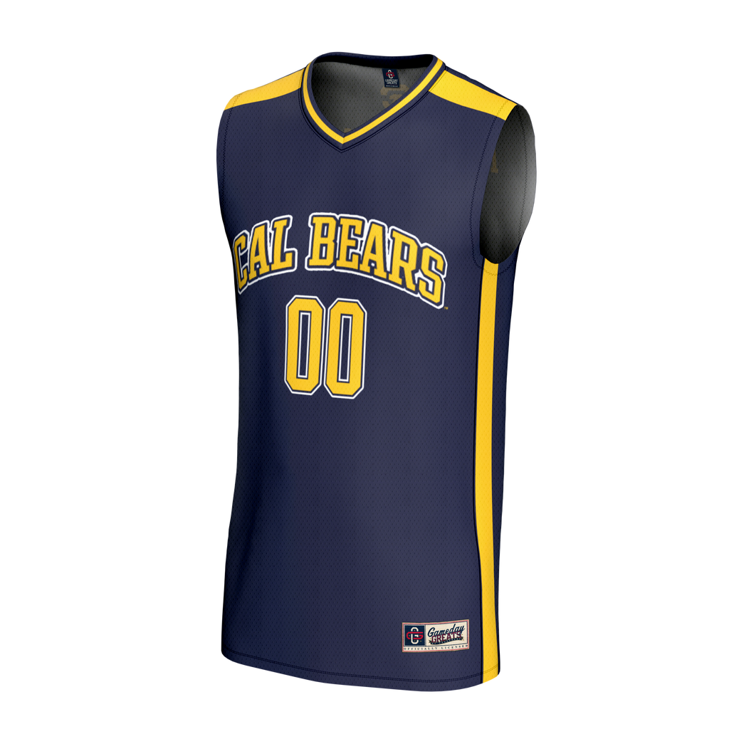 Cal Bears Lightweight Collegiate Basketball NIL Pick-A-Player Fashion Jersey - Navy product image 3, provided for visual