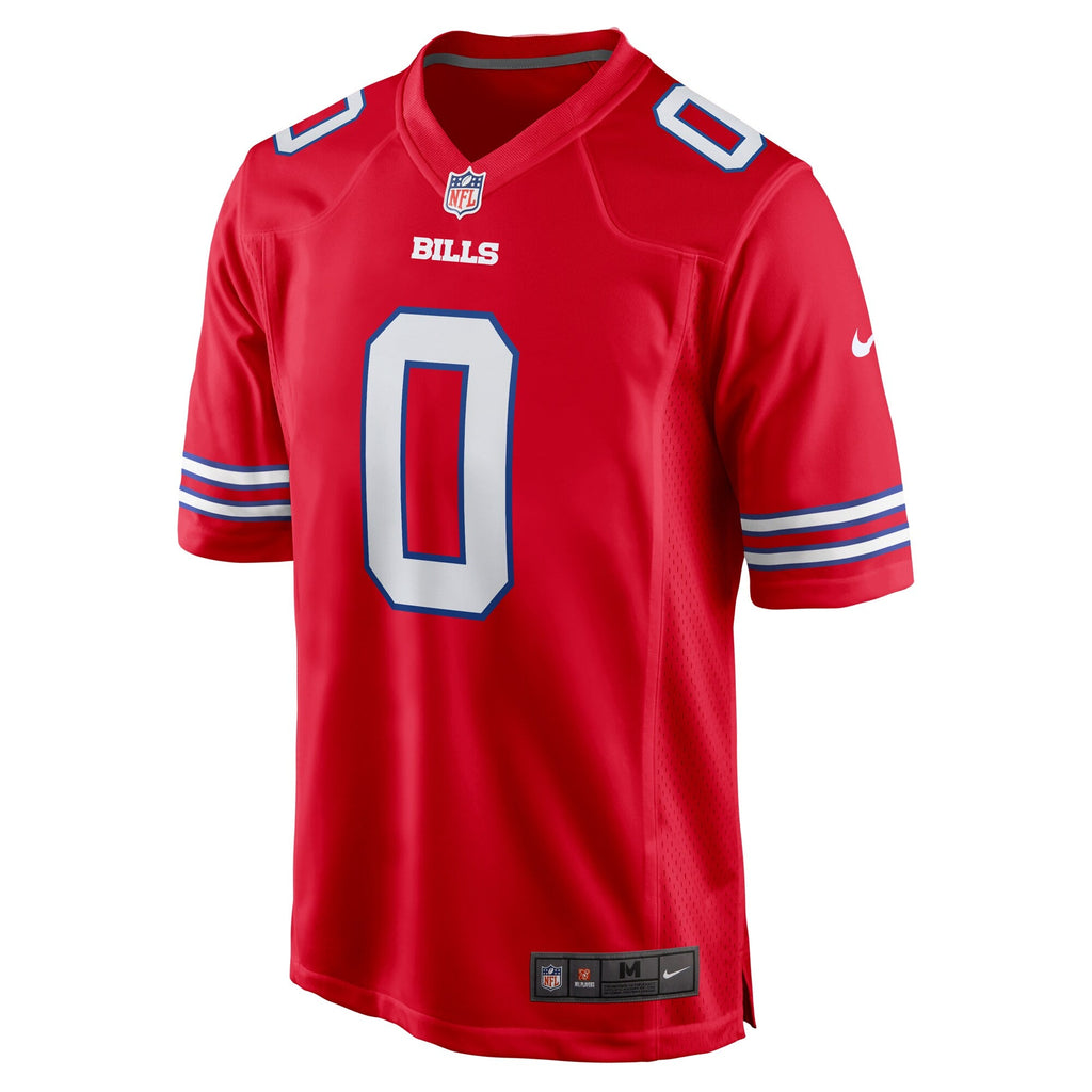 Buffalo Bills Keon Coleman Red Alternate Game Jersey product image 3, provided for visual reference and product detail review