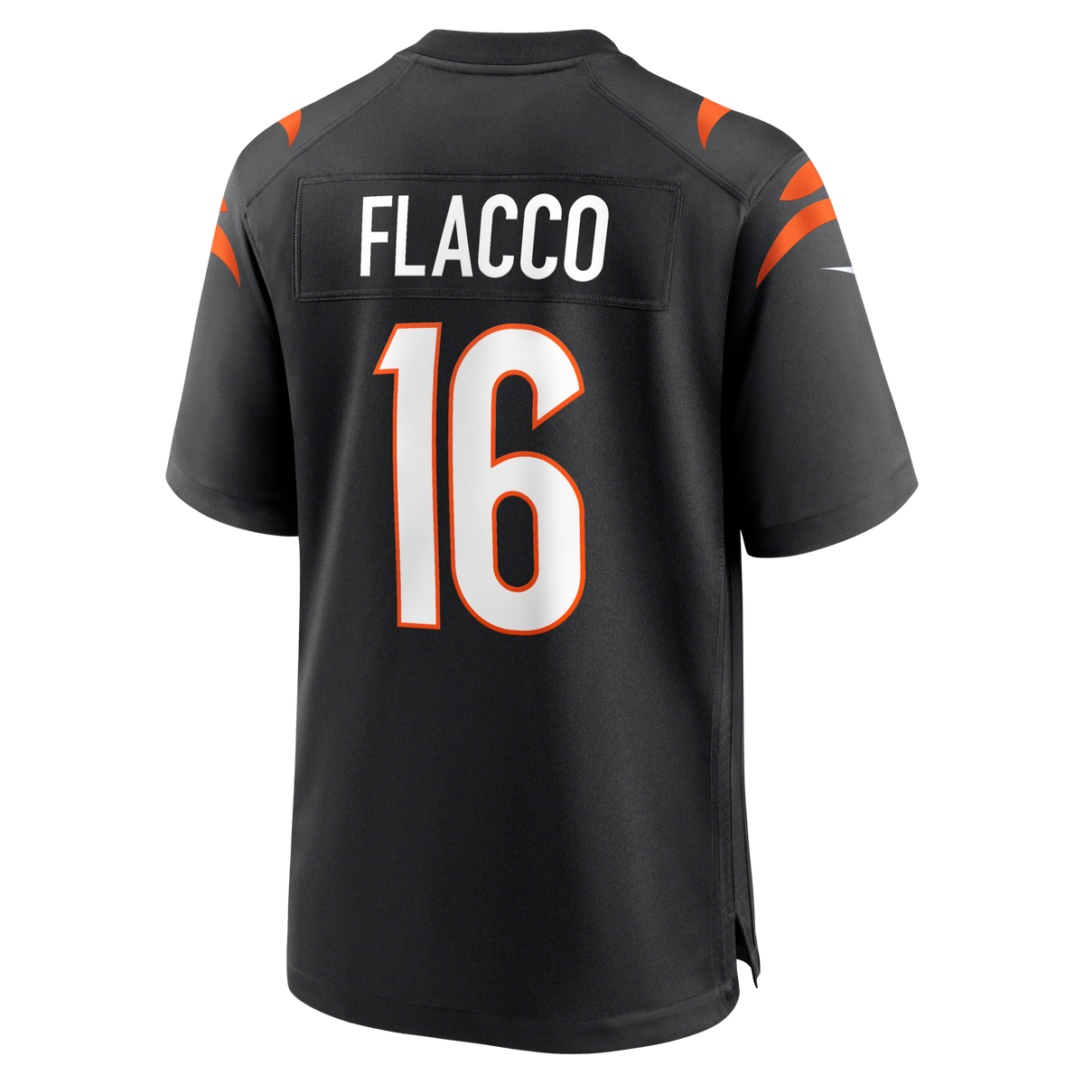 Cincinnati Bengals Joe Flacco Black Team Game Jersey product image 3, provided for visual reference and product detail review