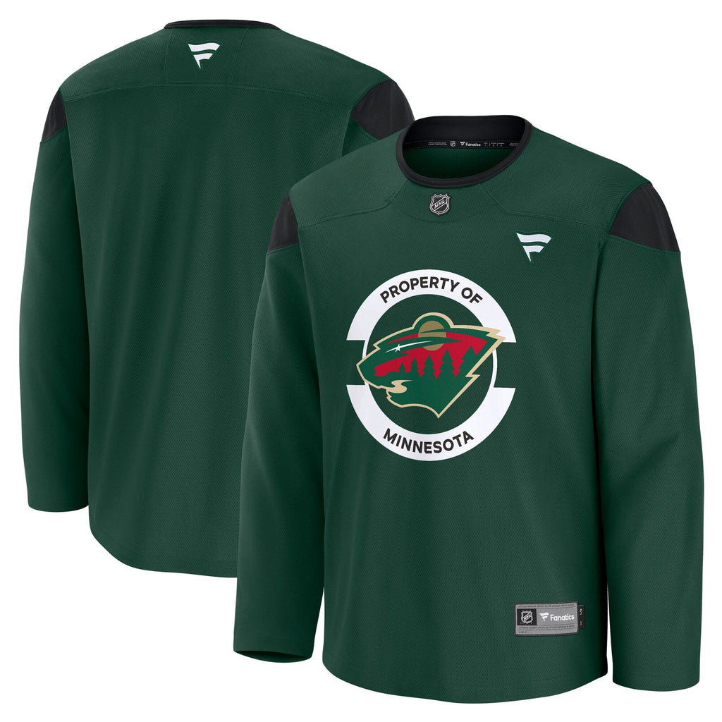 Minnesota Wild Green Practice Jersey product image 2, provided for visual reference and product detail review