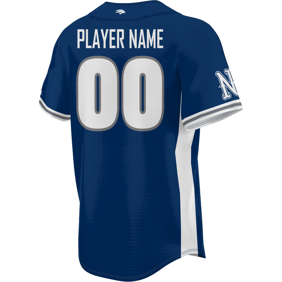 Nevada Wolf Pack Lightweight Collegiate Baseball NIL Pick-A-Player Fashion Jersey - Navy product image 4, provided for