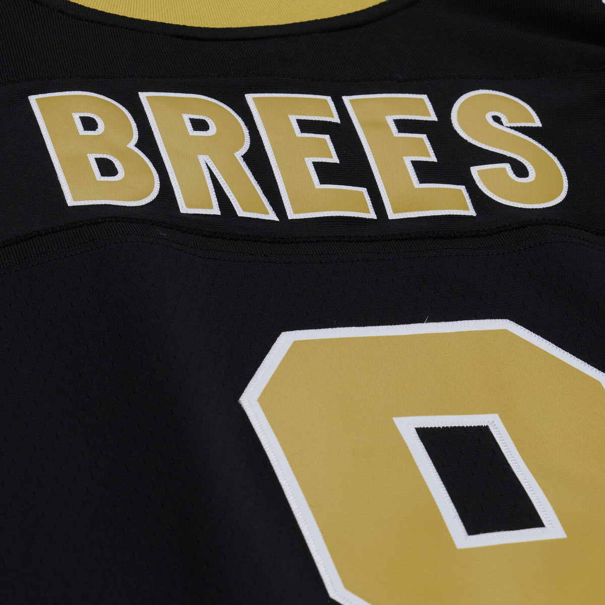 New Orleans Saints Drew Brees Black 2009 Legacy Jersey product image 8, provided for visual reference and product detail