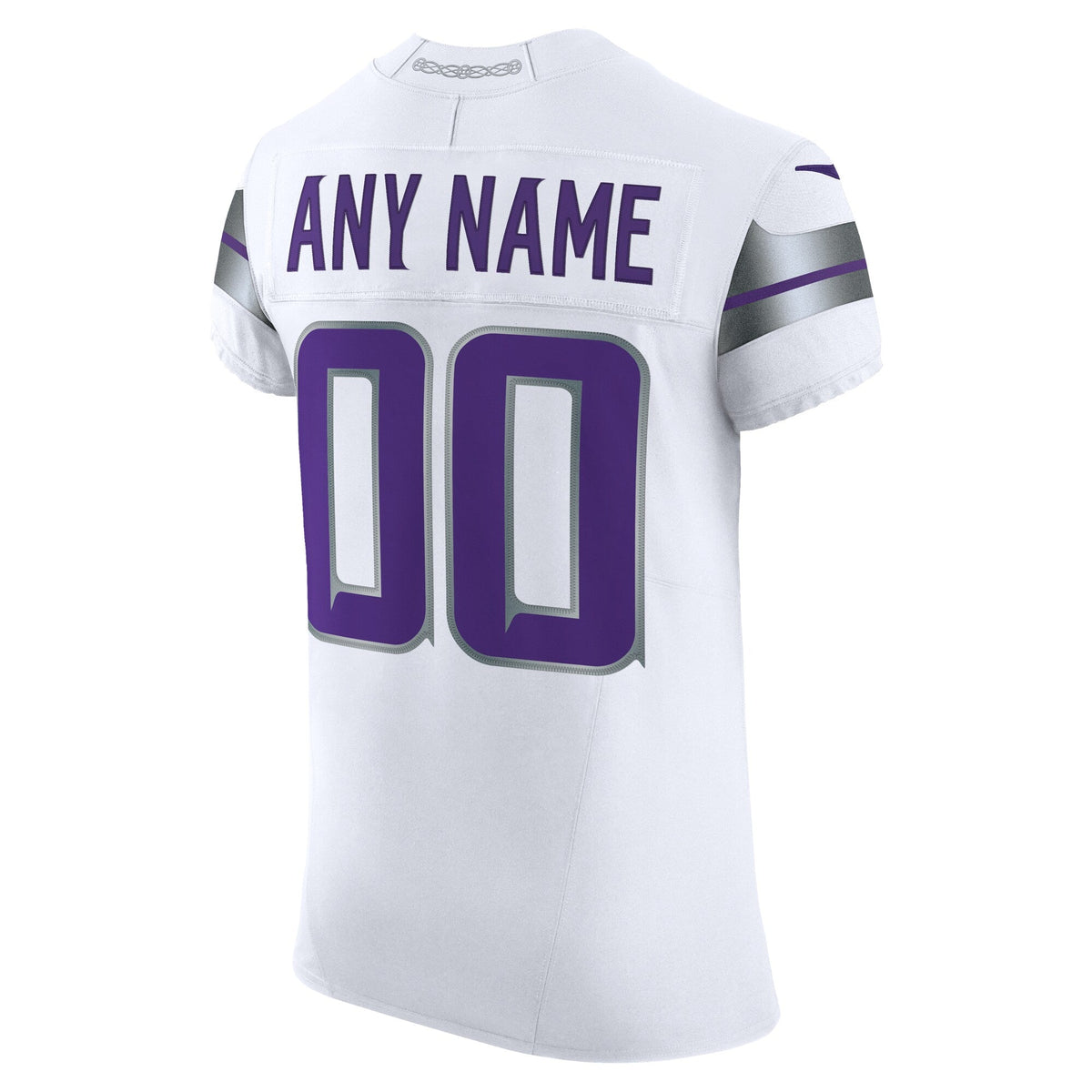 Minnesota Vikings White Vapor F.U.S.E. Elite Custom Jersey product image 4, provided for visual reference and product detail