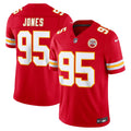 Kansas City Chiefs Chris Jones Red Team Vapor F.U.S.E. Stitched Limited Jersey product image 1, provided for visual