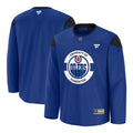 Edmonton Oilers Royal Practice Jersey product image 1, provided for visual reference and product detail review