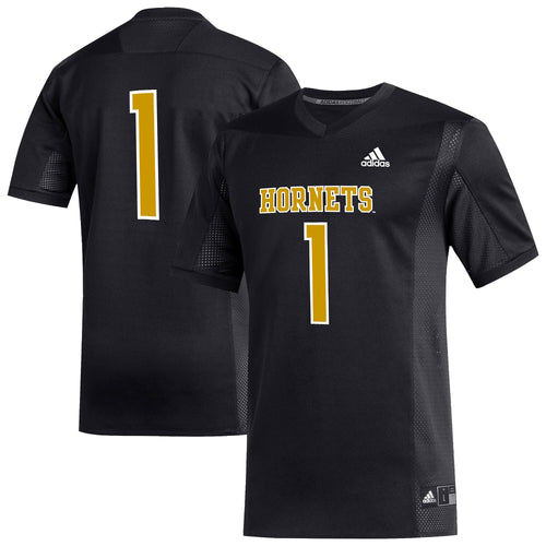 #1 Alabama State Hornets Replica Football Jersey - Black product image 2, provided for visual reference and product detail