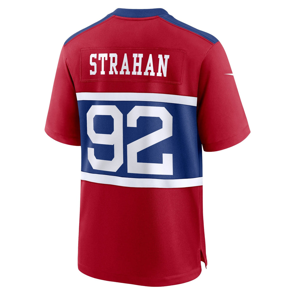 New York Giants Michael Strahan Century Red Alternate Retired Player Game Jersey product image 4, provided for visual