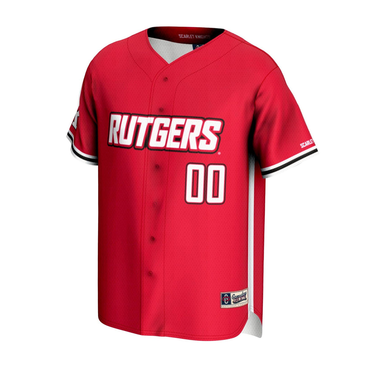 Rutgers Scarlet Knights NIL Pick-A-Player Lightweight Baseball Jersey - Scarlet product image 3, provided for visual